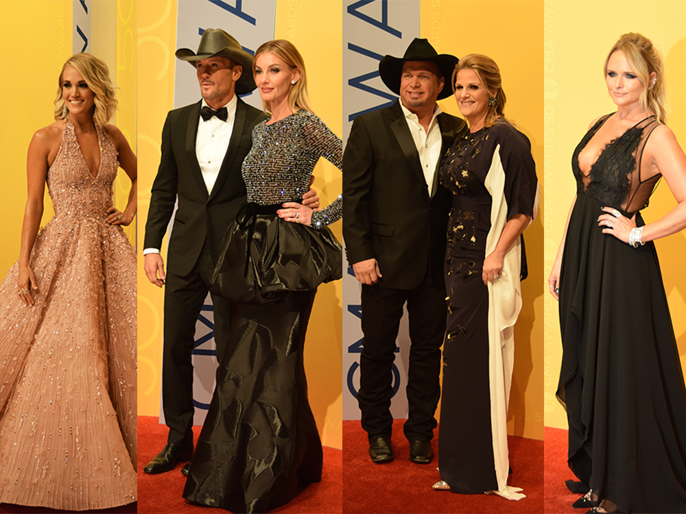 CMA 50th Anniversary Red Carpet Photo Gallery Carrie Underwood, Tim